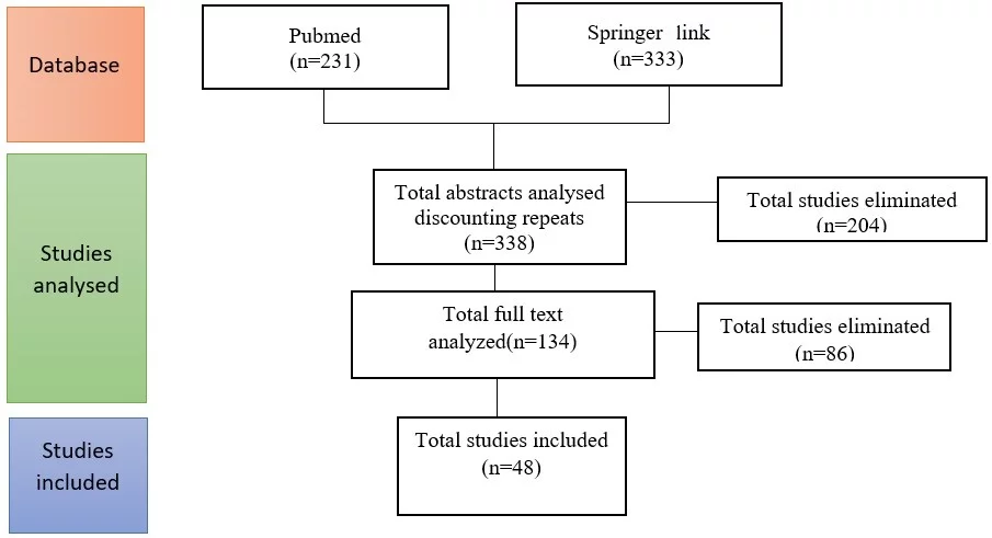 Flowchart detailing study selection