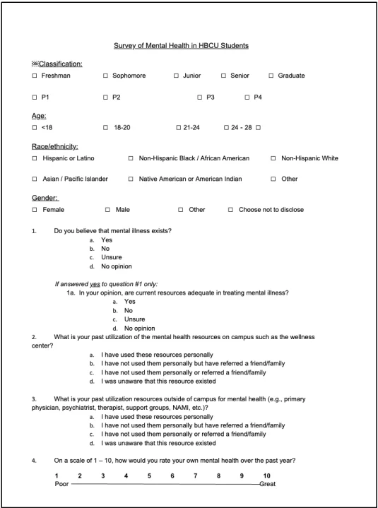 Figure 1: Survey.